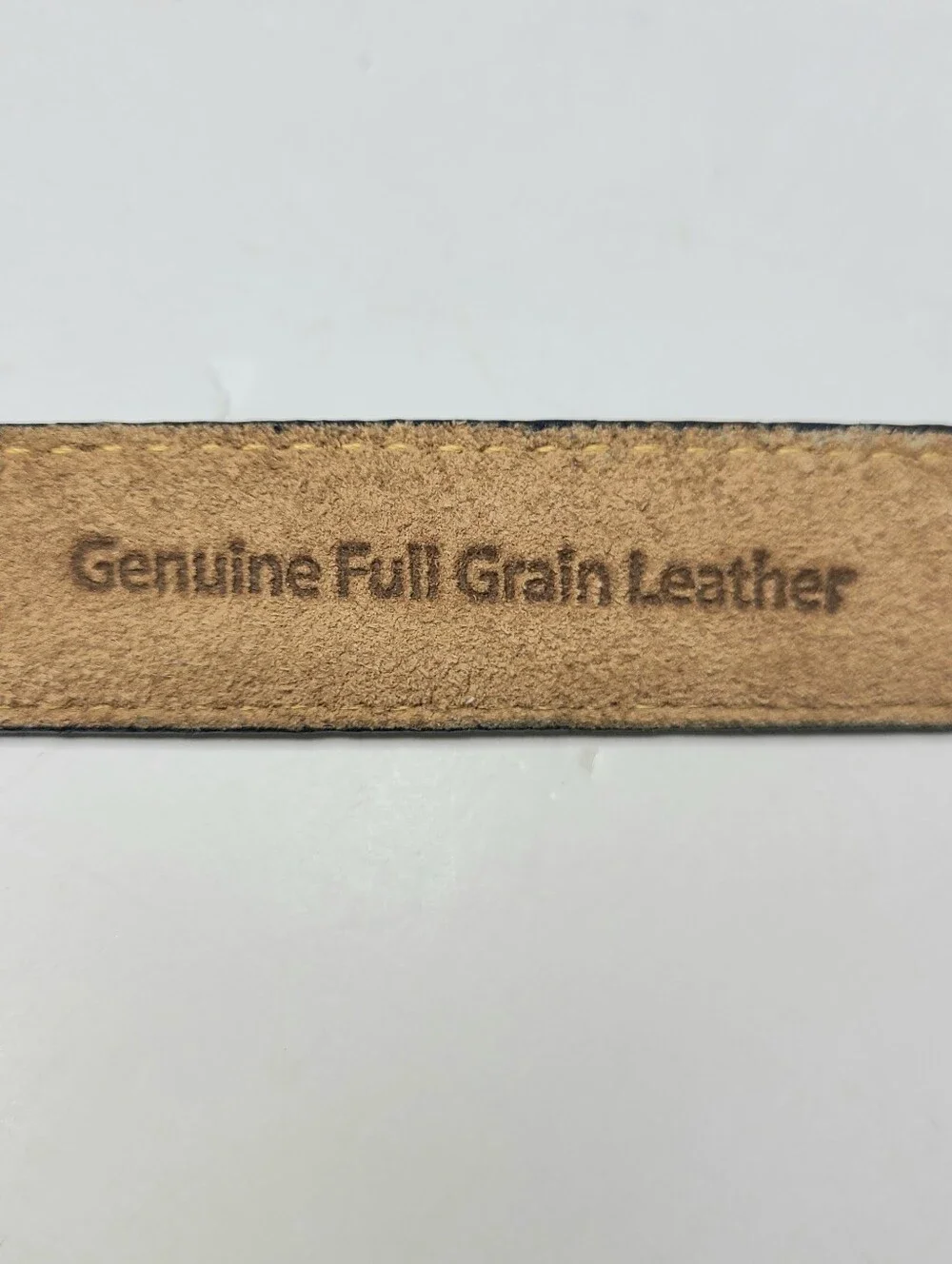 L.L. Bean Full Grain Genuine Leather Made in USA Vintage Belt